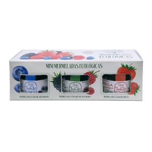 Pack 3 ud mermelada extra con sirope agave de arándanos, fresa y frutos del bosque 'Valle Taibilla'