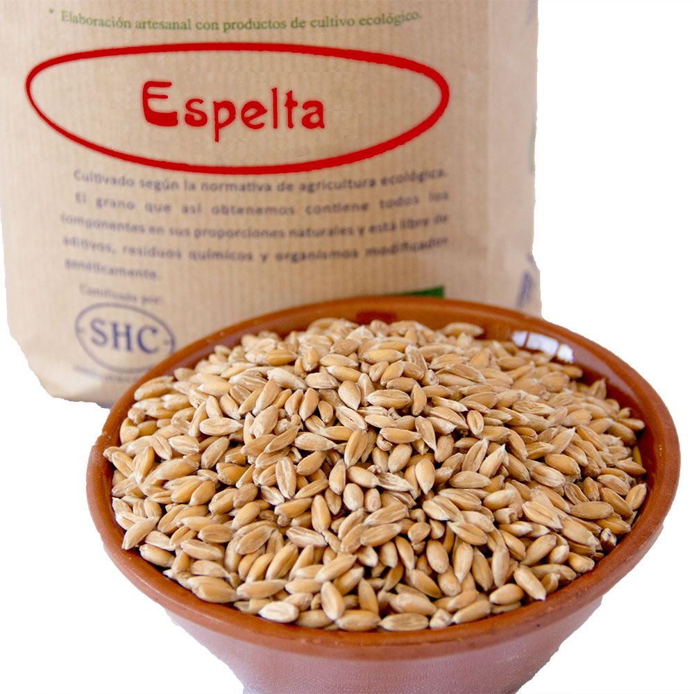 Granos de trigo de espelta ecológica - 1 kg - El Amasadero, tienda panarra